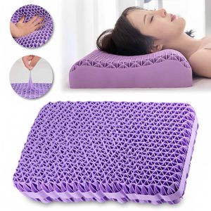 Rugalmas és légáteresztő anyagával pihentetővé teszi éjszakáidat ez az ergonomikus párna