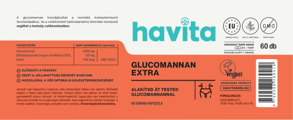 3 természetes komponens a Glucomannan Extra kapszulában, amely segíti a fogyást, plusz kilók leadását