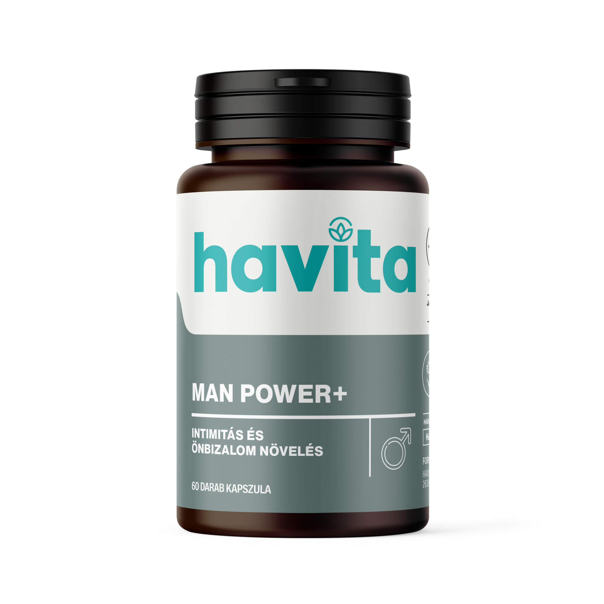 A HAVITA Ma Power + természetes összetevői fokozzák a férfierőt és állóképességet, valamint a szexuális vágyat, szexuális teljesítményt
