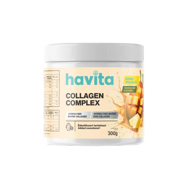 Havita Collagen Complex - kollagén italpor trópusi gyümölcs ízesítésben