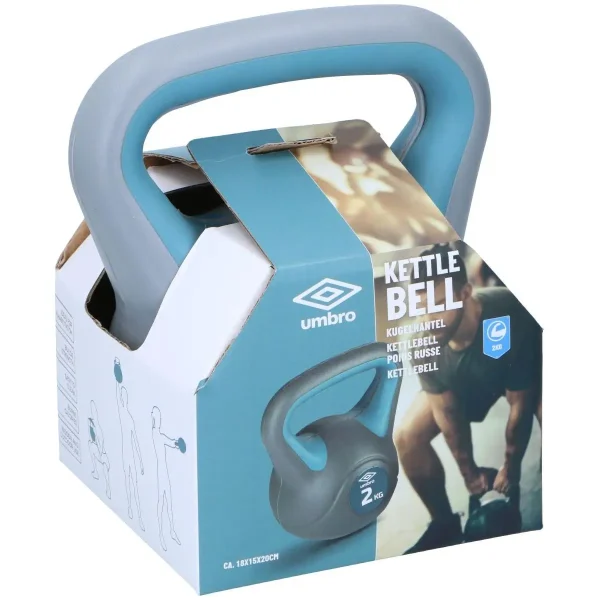 Kettlebell felülnézetből a csomagolásában
